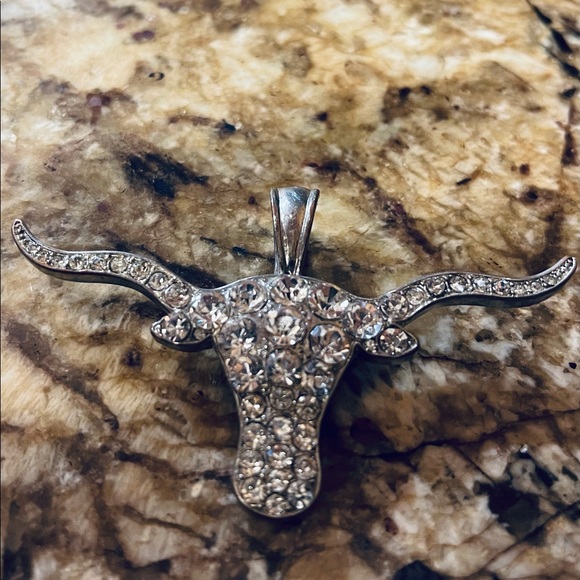 Longhorn necklace charm - Picture 1 of 2